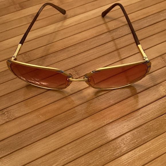 Helena Rubinstein Sunglasses Vintage HR2-02 Gold Square Rare Sunglasses - Picture 11 of 13